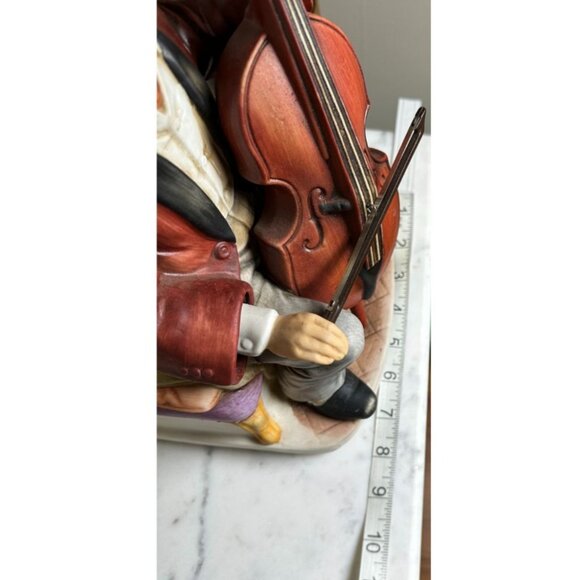 Vintage Seiji Nakane Melody in Motion "The Cellist" Music Box Hand-Painted Works - Picture 8 of 9